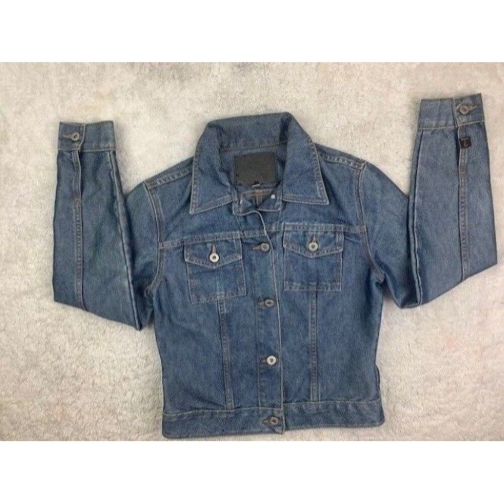 Guess Size M Womens Denim Jean Jacket Med Wash